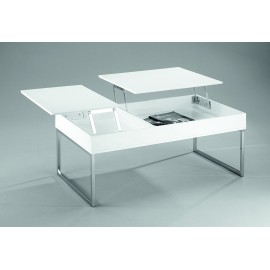 TAVOLINO PIANO APRIBILE BIANCO110x60x45