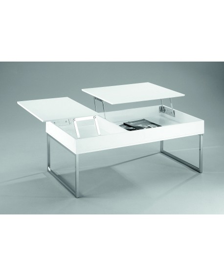 TAVOLINO PIANO APRIBILE BIANCO110x60x45