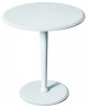 TAVOLINO ROTONDO LACCATO BIANCO50x50x55