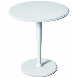 TAVOLINO ROTONDO LACCATO BIANCO50x50x55