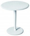 TAVOLINO ROTONDO LACCATO BIANCO50x50x55