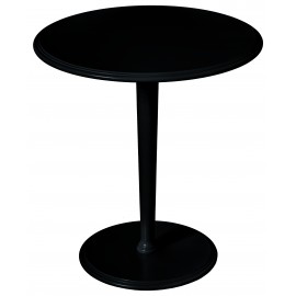 TAVOLINO ROTONDO LACCATO NERO50x50x55