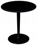 TAVOLINO ROTONDO LACCATO NERO50x50x55
