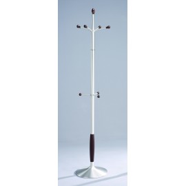 APPENDIABITI ACCIAIO SATINATO LEGNO WENGE'38x38x180