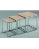 SET 3 TAVOLINI NATURALI40x40X42