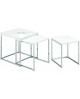 SET 3 TAVOLINI BIANCHI40x40X42