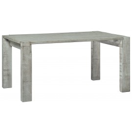 TAVOLO RUSTICO IN PIOPPO MASSICCIO CERATO BIANCO160x85x78