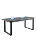 TAVOLO ALLUNGABILE IN ROVERE GAMBE IN FERRO180x91x77