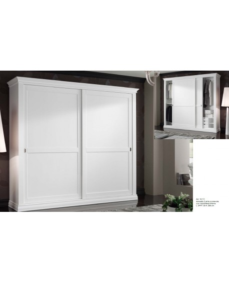 ARMADIO ANTE SCORREVOLI LEGNO MASSELLO VARI COLORI