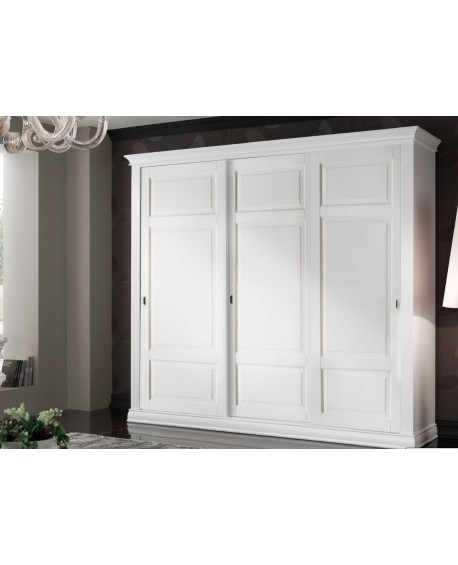 ARMADIO ANTE SCORREVOLI LEGNO MASSELLO VARI COLORI