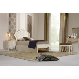 letto piazza e mezza in legno massello