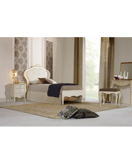 letto piazza e mezza in legno massello