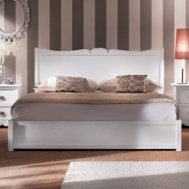 letto 1 piazza e mezzo e comodino legno massello