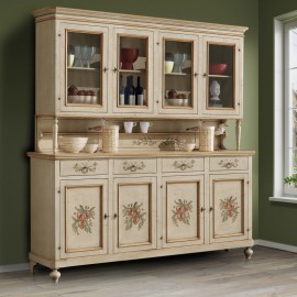 CREDENZA VETRINA BASE + ALZATA