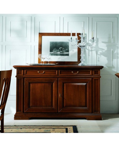 CABINET 2 PORTES 2 BOIS TIROIR