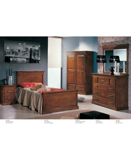 SCHLAFEN FULL HOLZ BETT Nachtstuhl ‚MIRROR Nachtschränkchen