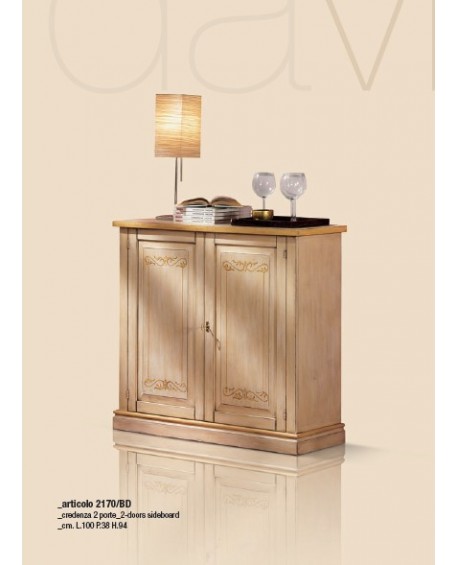 vetrina colonna in legno massello