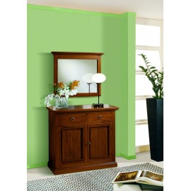 vetrina colonna in legno massello