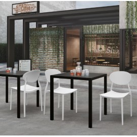 Tavolino bar autolivellante 80x80 finitura antracite