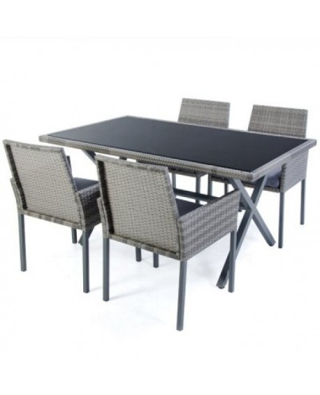 Tavolo FIORENZA 4 poltrone