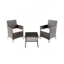 Set RITA 3 pz. con cuscini color ECRU