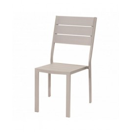 TENERIFE Sedia s/braccioli - effetto legno colore BEIGE