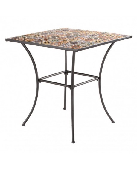 MOSAICO FLOWER Tavolo quadrato
