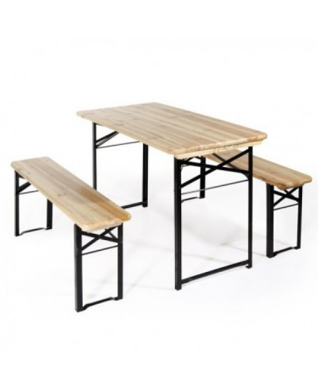 SET BIRRERIA RETTANGOLARE in legno/ferro