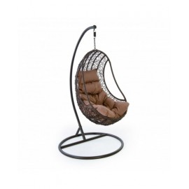 Poltrona PENSILE in rattan sintetico intrecciato