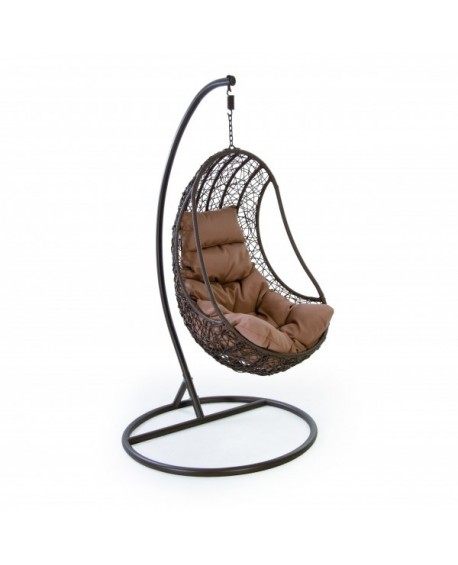 Poltrona PENSILE in rattan sintetico intrecciato