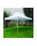 Gazebo pieghevole mercato 3 x 4,50 mt 
bianco copertura plastificata antipioggia