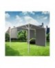 GAZEBO CUBO NERO 3X3 COMPLETO DI TELO