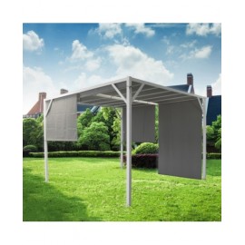 GAZEBO CUBO NERO 3x4 COMPLETO DI TELO