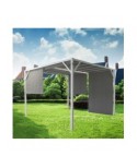 GAZEBO CUBO NERO 3x4 COMPLETO DI TELO