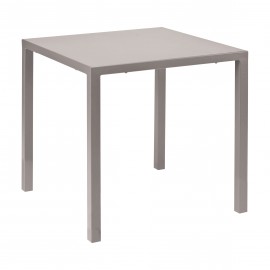 Tavolo in metallo autolivellante colore  BIANCO   L.70 P.70 H.75