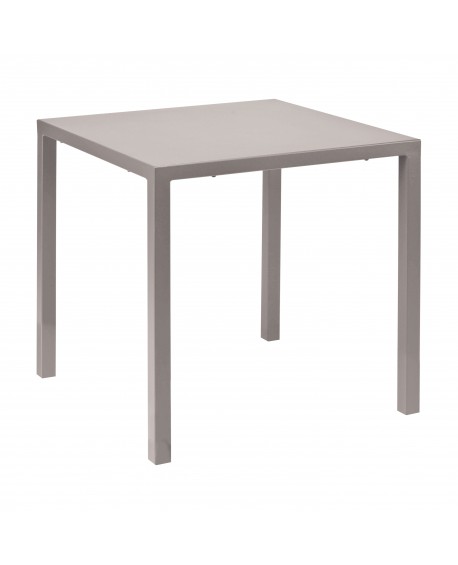 Tavolo in metallo autolivellante colore  BIANCO   L.70 P.70 H.75