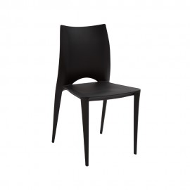 Sedia polipropilene colore Nero    L.45 H.84 P.54 HS.45