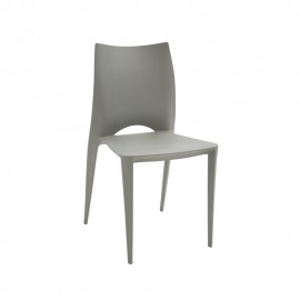 Sedia polipropilene colore Grigio    L.45 H.84 P.54 HS.45