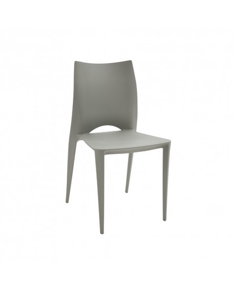 Sedia polipropilene colore Grigio    L.45 H.84 P.54 HS.45