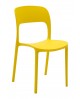 Sedia polipropilene colore Giallo    L.45 H.83,5 P.41 HS.46