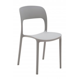 Sedia polipropilene colore Grigio chiaro L.45 H.83,5 P.41 HS.46