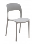 Sedia polipropilene colore Grigio chiaro L.45 H.83,5 P.41 HS.46