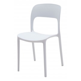 Sedia polipropilene colore Bianco    L.45 H.83,5 P.41 HS.46