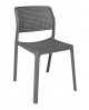 Sedia Polipropilene colore antracite L.47 H.84 P.54 HS.47