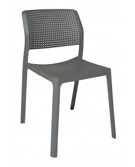 Sedia Polipropilene colore antracite L.47 H.84 P.54 HS.47