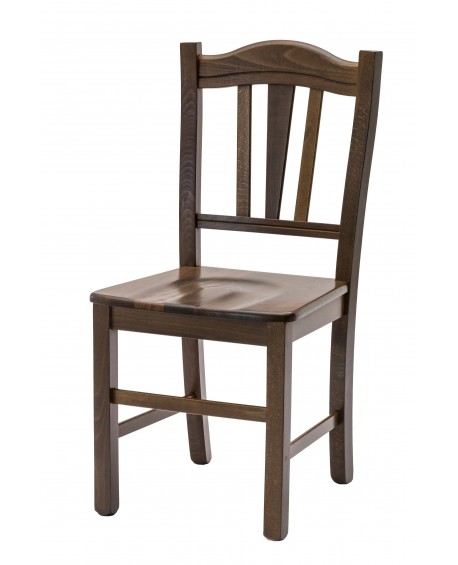 Sedia con fondino legno, tinta Noce   L.46 H.95 P.50 HS.47,5