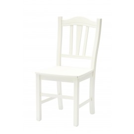 Sedia con fondino legno, laccato Bianco   L.46 H.95 P.50 HS.47,5