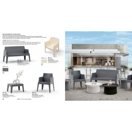 Tavolino Polipropilene color antracite L.70 H.43 P.50