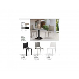 Sedia Polipropilene con fibra di vetro Beige L.46 H.82 P.56 HS.47