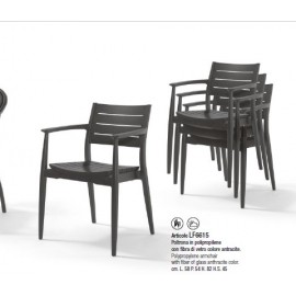 Poltrona Polipropilene color antracite L.58 H.82 P.54 HS.45